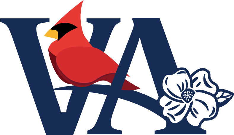 Logotipo de Virginia Cardinal Azul